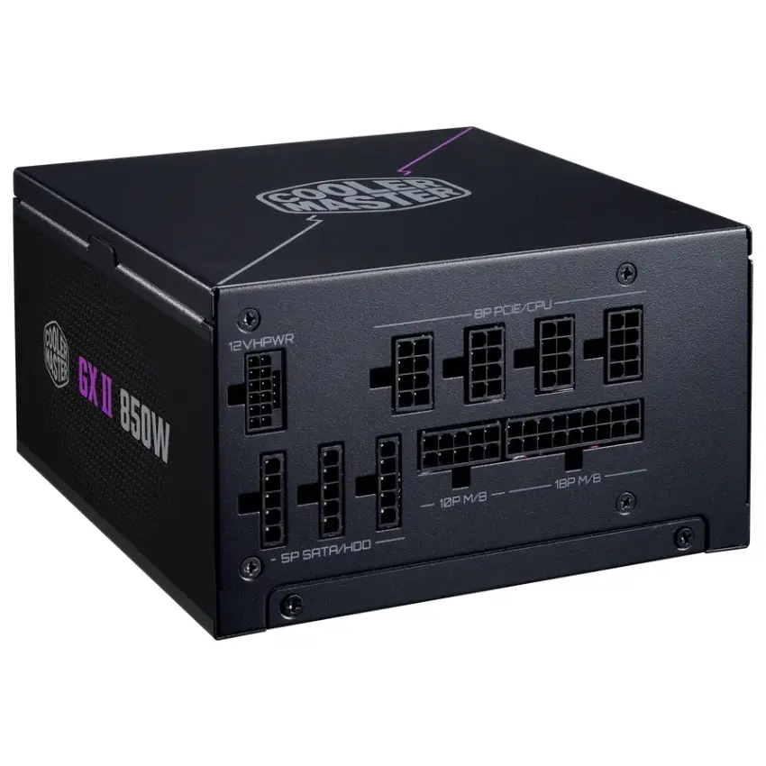 Fuente de alimentación modular Cooler Master GX II Gold 850 ATX 3.1, 850W 80 PLUS Gold Fuente de alimentación modular Cooler Master GX II Gold 850 ATX 3.1, 850W 80 PLUS Gold