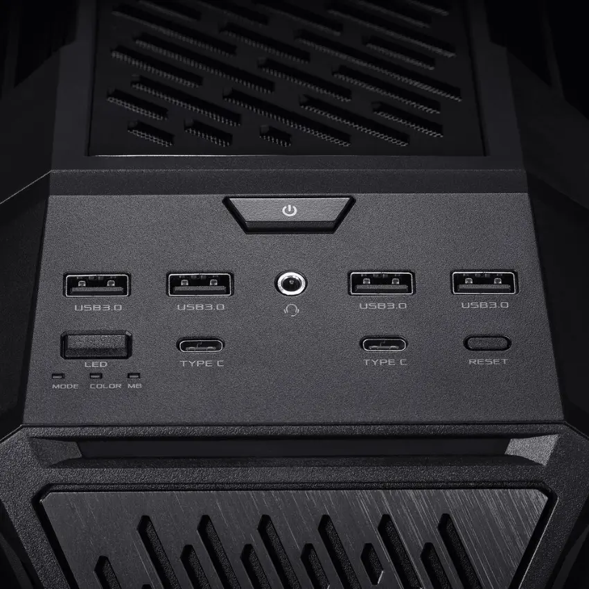 Gabinete ASUS ROG Hyperion GR701, EATX, Sin Fuente, 2 Vidrios Templados, 1 Fan 14 cm + 3 Fan 14 cm, Negro Gabinete ASUS ROG Hyperion GR701, EATX, Sin Fuente, 2 Vidrios Templados, 1 Fan 14 cm + 3 Fan 14 cm, Negro