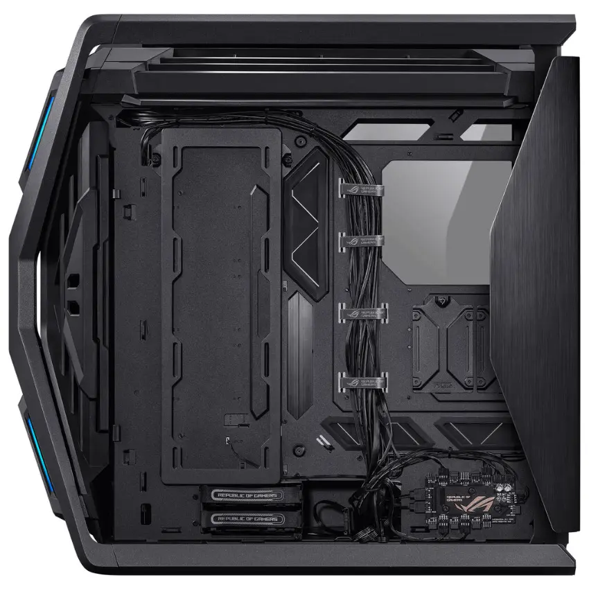 Gabinete ASUS ROG Hyperion GR701, EATX, Sin Fuente, 2 Vidrios Templados, 1 Fan 14 cm + 3 Fan 14 cm, Negro Gabinete ASUS ROG Hyperion GR701, EATX, Sin Fuente, 2 Vidrios Templados, 1 Fan 14 cm + 3 Fan 14 cm, Negro