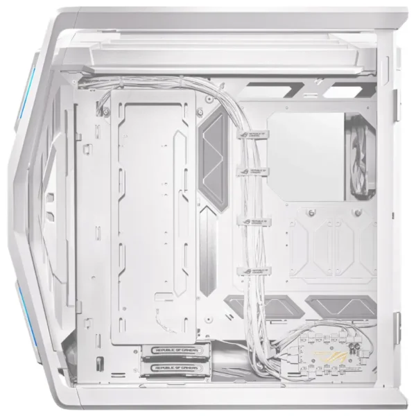Gabinete ASUS ROG Hyperion GR701, EATX, Sin Fuente, 2 Vidrios Templados, 1 Fan 14 cm + 3 Fan 14 cm, Blanco
