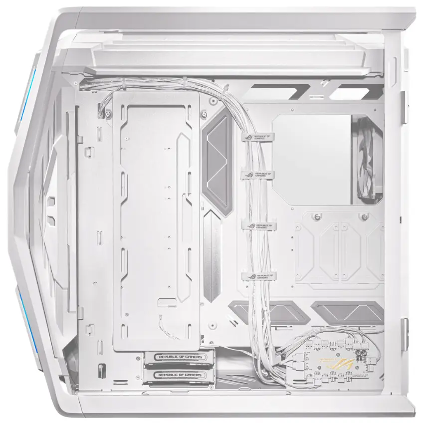 Gabinete ASUS ROG Hyperion GR701, EATX, Sin Fuente, 2 Vidrios Templados, 1 Fan 14 cm + 3 Fan 14 cm, Blanco Gabinete ASUS ROG Hyperion GR701, EATX, Sin Fuente, 2 Vidrios Templados, 1 Fan 14 cm + 3 Fan 14 cm, Blanco