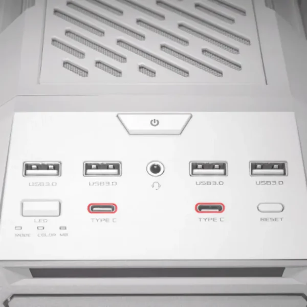 Gabinete ASUS ROG Hyperion GR701, EATX, Sin Fuente, 2 Vidrios Templados, 1 Fan 14 cm + 3 Fan 14 cm, Blanco