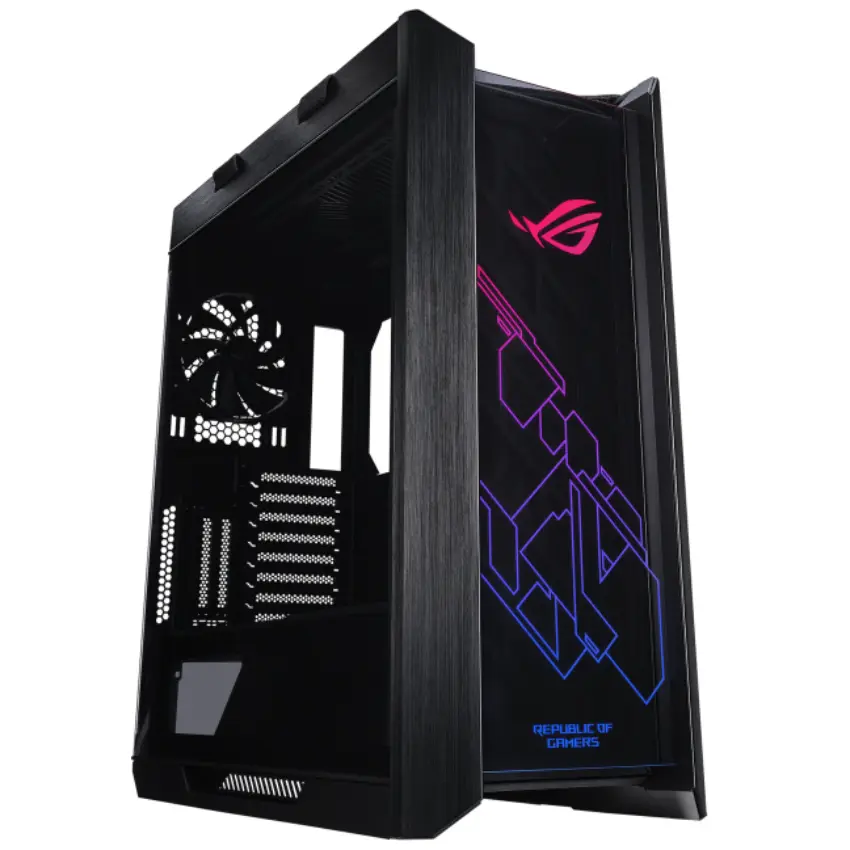 Gabinete ASUS ROG Strix Helios GX601, EATX, Sin Fuente, 3 Vidrios Templados, 1 Fan 14 cm + 3 Fan 14 cm, Negro Gabinete ASUS ROG Strix Helios GX601, EATX, Sin Fuente, 3 Vidrios Templados, 1 Fan 14 cm + 3 Fan 14 cm, Negro