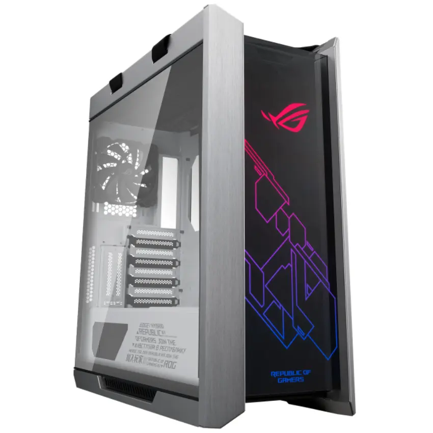 Gabinete ASUS ROG Strix Helios GX601, EATX, Sin Fuente, 3 Vidrios Templados, 1 Fan 14 cm + 3 Fan 14 cm, Blanco Gabinete ASUS ROG Strix Helios GX601, EATX, Sin Fuente, 3 Vidrios Templados, 1 Fan 14 cm + 3 Fan 14 cm, Blanco