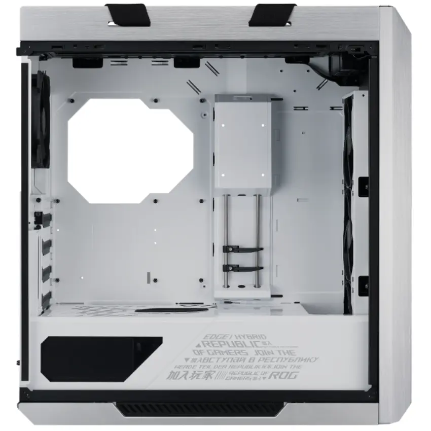 Gabinete ASUS ROG Strix Helios GX601, EATX, Sin Fuente, 3 Vidrios Templados, 1 Fan 14 cm + 3 Fan 14 cm, Blanco Gabinete ASUS ROG Strix Helios GX601, EATX, Sin Fuente, 3 Vidrios Templados, 1 Fan 14 cm + 3 Fan 14 cm, Blanco