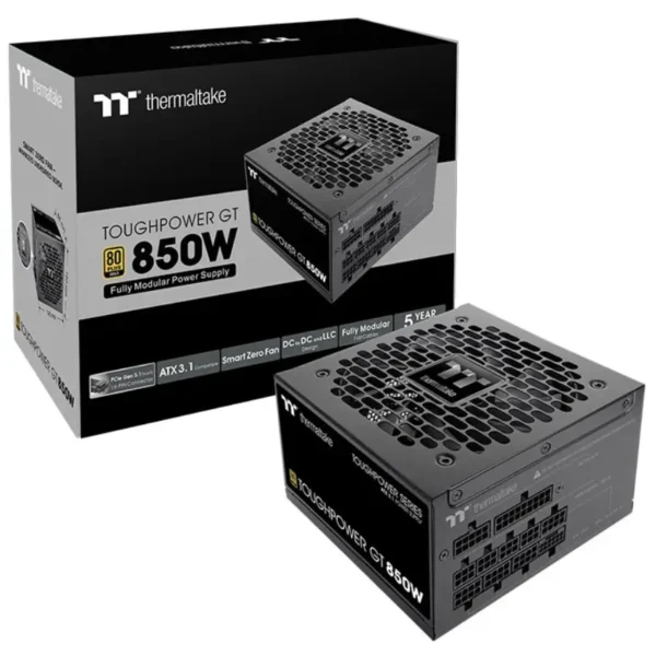 Fuente de alimentación modular Thermaltake Toughpower GT 850W, 80 PLUS Gold