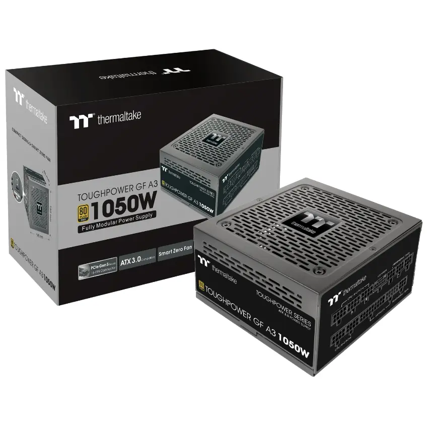 Fuente de alimentación modular Thermaltake Toughpower GF A3 1050W, 80 PLUS Gold Fuente de alimentación modular Thermaltake Toughpower GF A3 1050W, 80 PLUS Gold