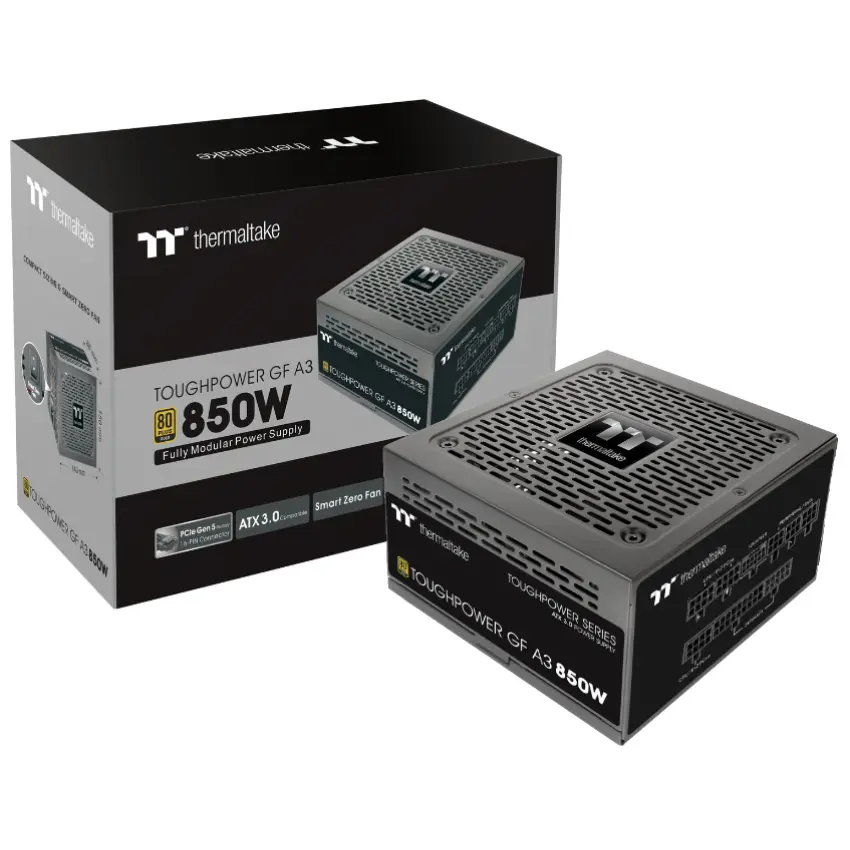 Fuente de alimentación modular Thermaltake Toughpower GF A3 850W, 80 PLUS Gold Fuente de alimentación modular Thermaltake Toughpower GF A3 850W, 80 PLUS Gold