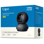 Cámara de Seguridad Wi-Fi TP-Link Tapo C201, 1080p, Pan / Tilt, Visión nocturna, IA, Detección de Llanto de Bebé, Interior
