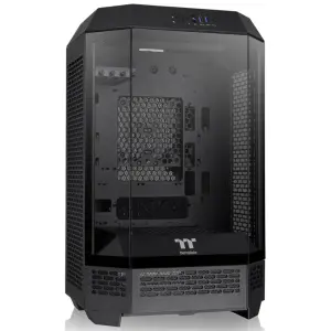 Gabinete Thermaltake The Tower 300, Micro-ATX, Sin Fuente, Vidrio Templado, 2 Fan 14 cm, Negro