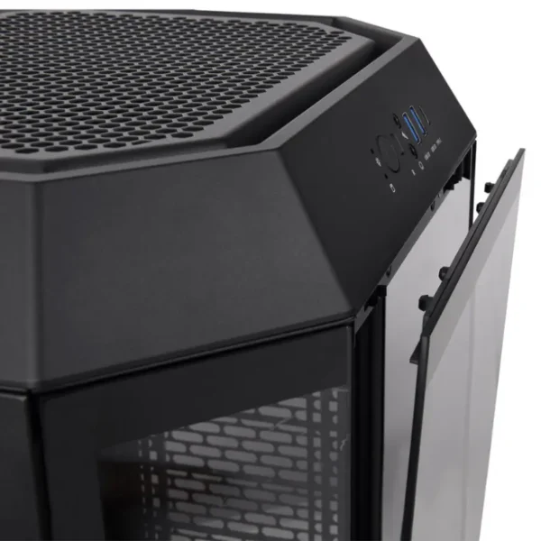 Gabinete Thermaltake The Tower 300, Micro-ATX, Sin Fuente, Vidrio Templado, 2 Fan 14 cm, Negro