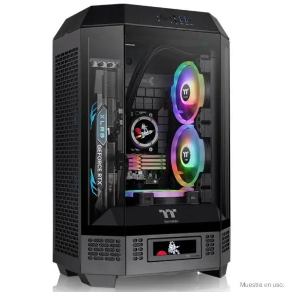 Gabinete Thermaltake The Tower 300, Micro-ATX, Sin Fuente, Vidrio Templado, 2 Fan 14 cm, Negro