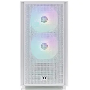 Gabinete Thermaltake Versa H16 TG ARGB, Micro-ATX, Sin Fuente, Vidrio Templado, 3 Fan 12 cm ARGB, Blanco