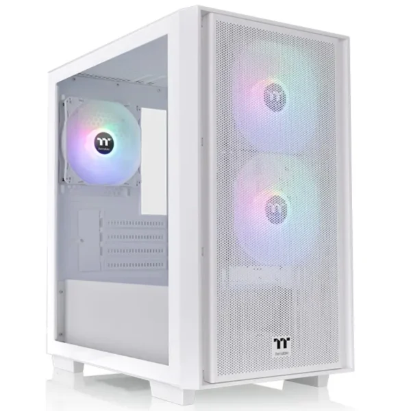 Gabinete Thermaltake Versa H16 TG ARGB, Micro-ATX, Sin Fuente, Vidrio Templado, 3 Fan 12 cm ARGB, Blanco