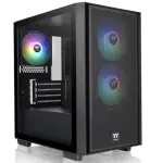 Gabinete Thermaltake Versa H16 TG ARGB, Micro-ATX, Sin Fuente, Vidrio Templado, 3 Fan 12 cm ARGB, Negro