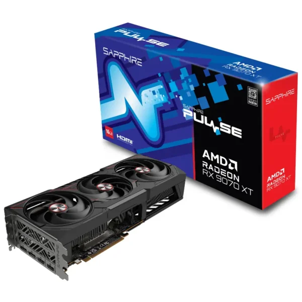 Placa de Video Sapphire PULSE AMD Radeon RX 9070 XT 16GB GDDR6