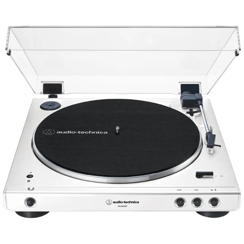 Bandeja Giradiscos Audio-Technica AT-LP60XBT-WW con Bluetooth (Blanco)