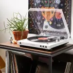 Bandeja Giradiscos Audio-Technica AT-LP60XBT-WW con Bluetooth (Blanco)