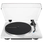 Bandeja Giradiscos Audio-Technica AT-LP70XBT con Bluetooth (Blanco / Plateado)