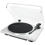 Bandeja Giradiscos Audio-Technica AT-LP70XBT con Bluetooth (Blanco / Plateado)