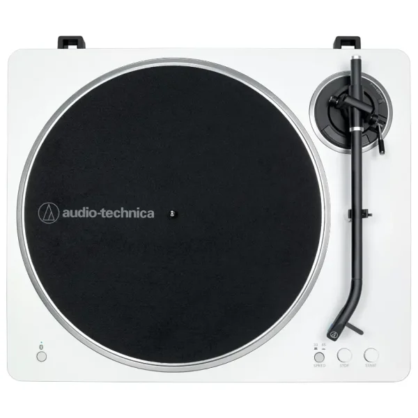 Bandeja Giradiscos Audio-Technica AT-LP70XBT con Bluetooth (Blanco / Plateado)