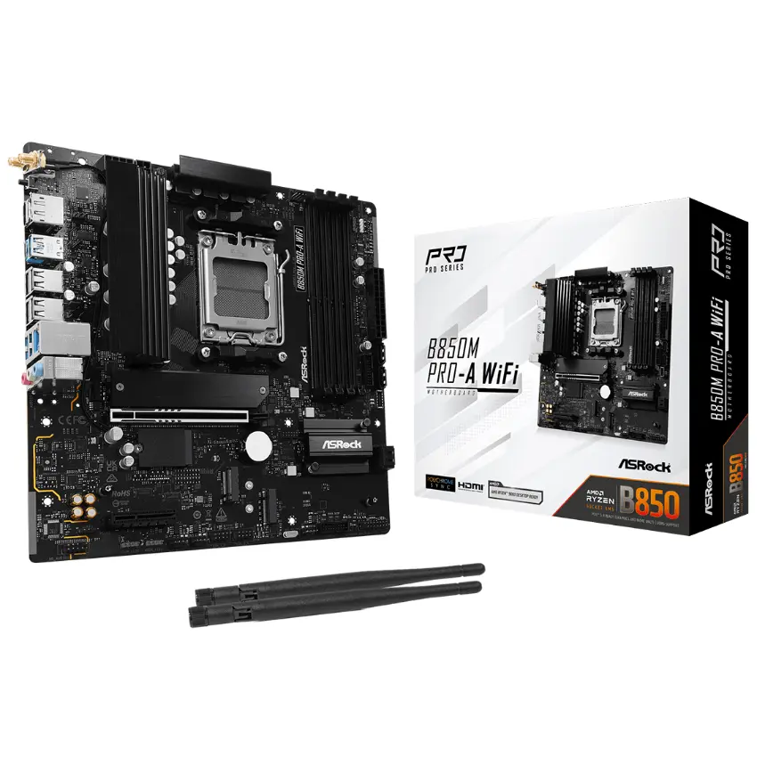 Motherboard ASRock B850M Pro-A WiFi, DDR5, Socket AM5