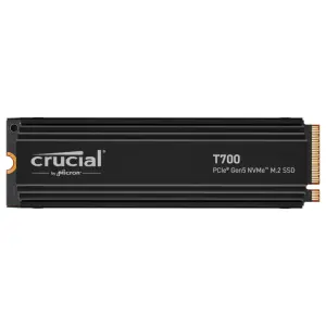 Disco SSD Crucial T700 NVMe, NAND TLC, PCIe 5.0, M.2 2280, Disipador