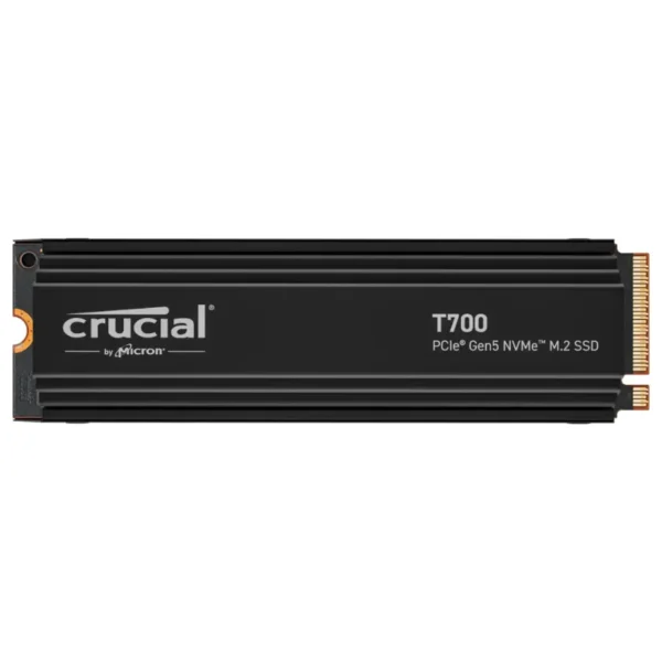 Disco SSD Crucial T700 NVMe, NAND TLC, PCIe 5.0, M.2 2280, Disipador