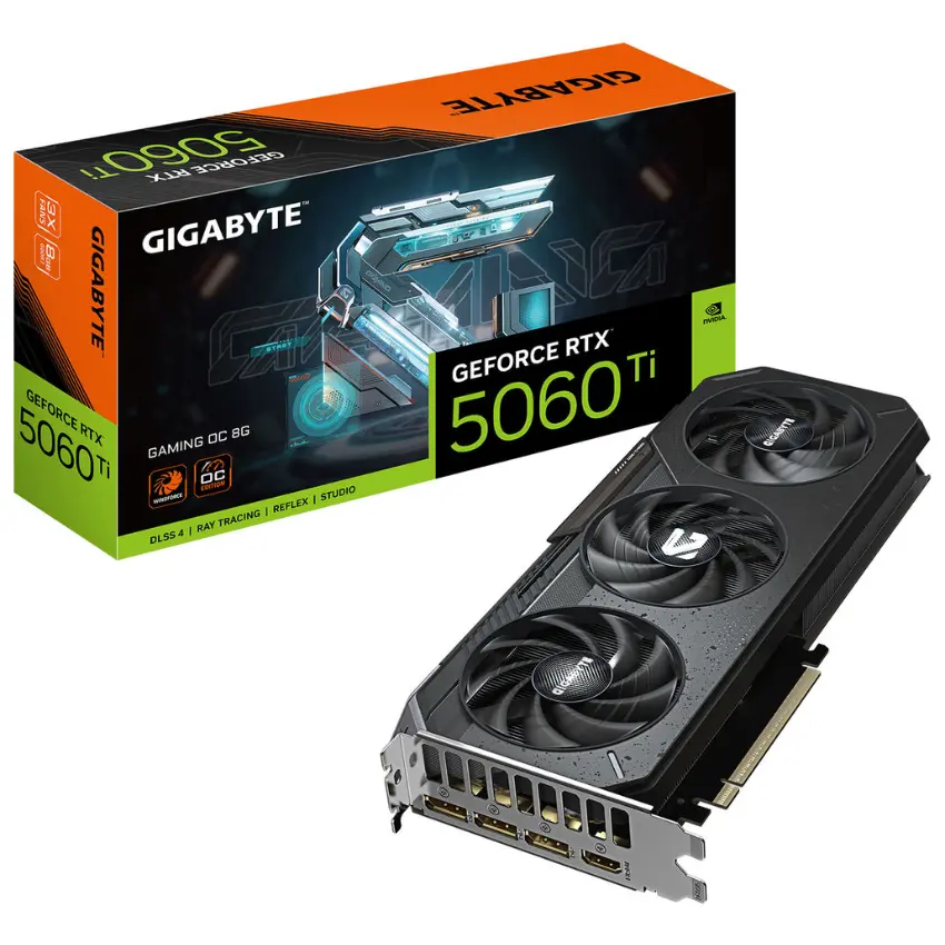 Placa de Video Gigabyte GeForce RTX 5060 Ti GAMING OC 8GB GDDR7