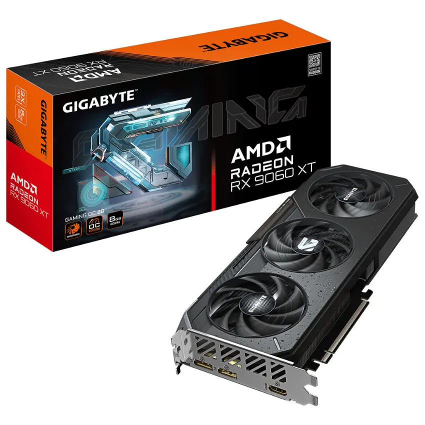 Placa de Video Gigabyte AMD Radeon RX 9060 XT GAMING OC 8GB GDDR6