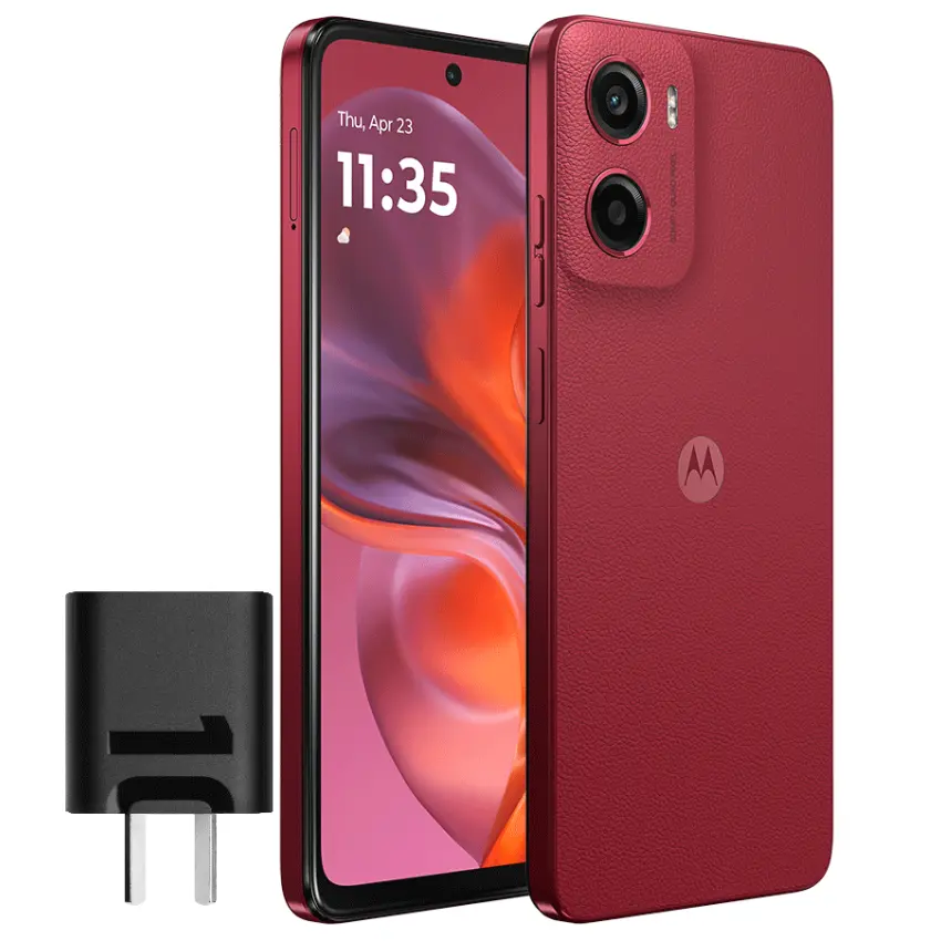 Celular Motorola Moto G05, 4Gb Ram, 64Gb, Plum Red, Rojo