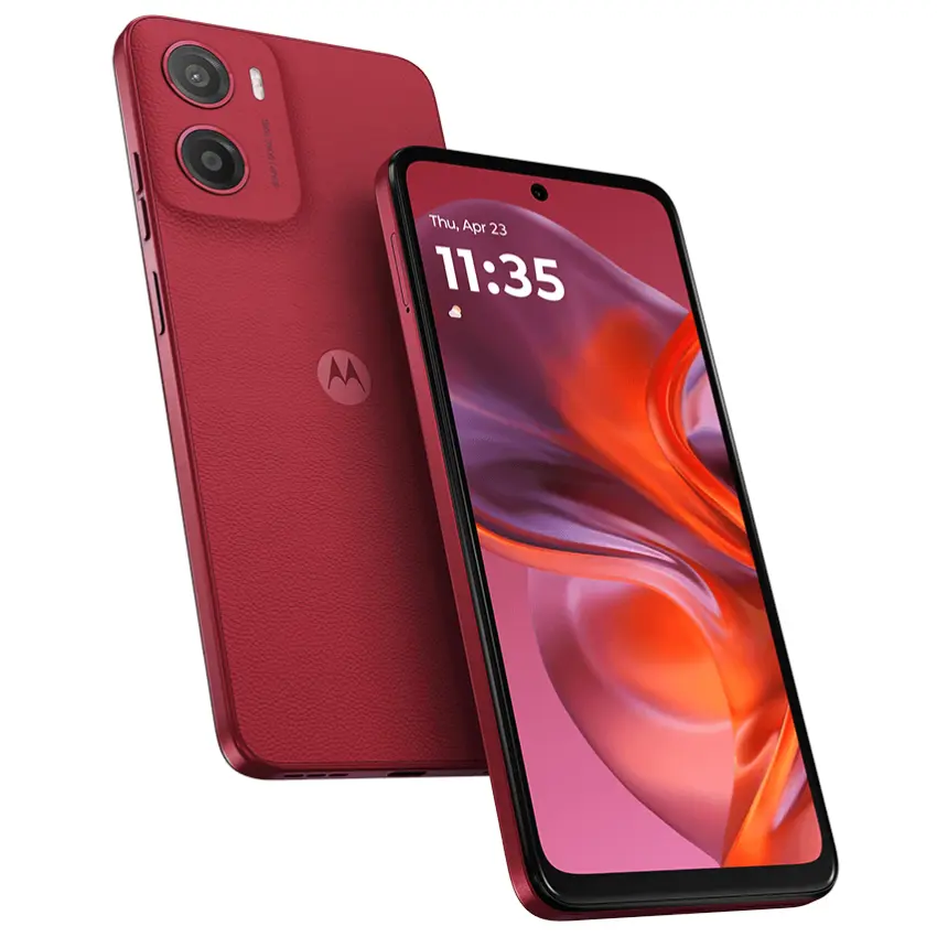 Celular Motorola Moto G05, 4Gb Ram, 64Gb, Plum Red, Rojo