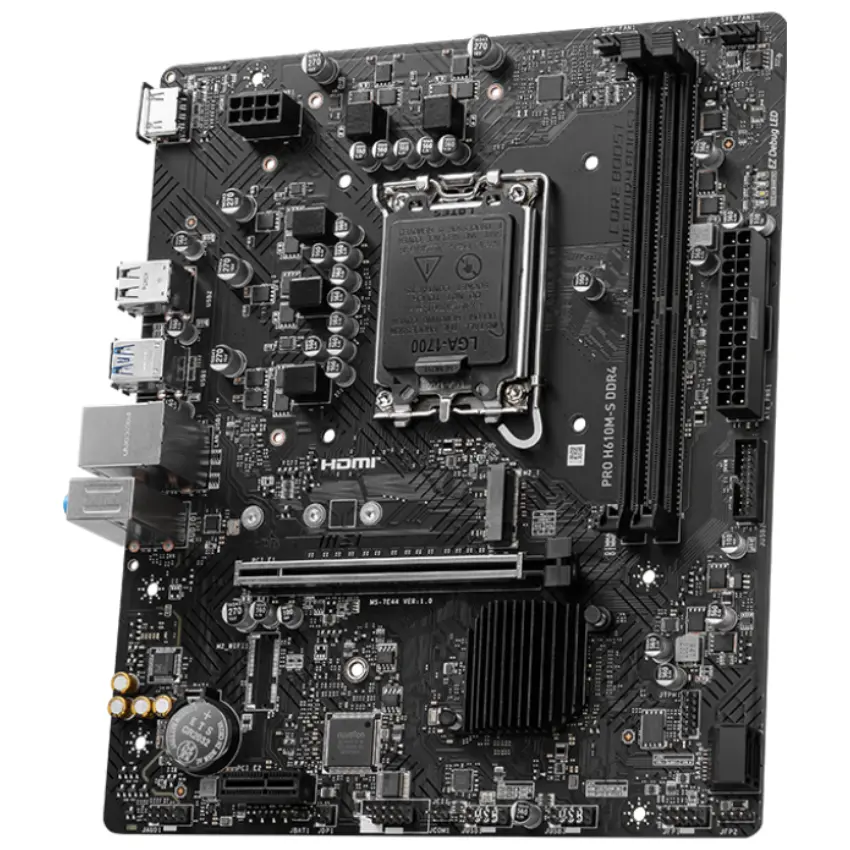 Motherboard MSI PRO H610M-S DDR4, Socket 1700 Motherboard MSI PRO H610M-S DDR4, Socket 1700