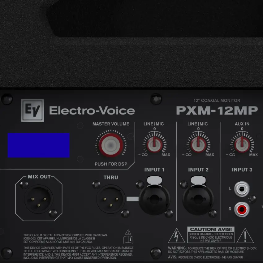 Monitor Coaxial Activo Electro-Voice PXM-12MP, Woofer 12", Potencia 700W, DSP