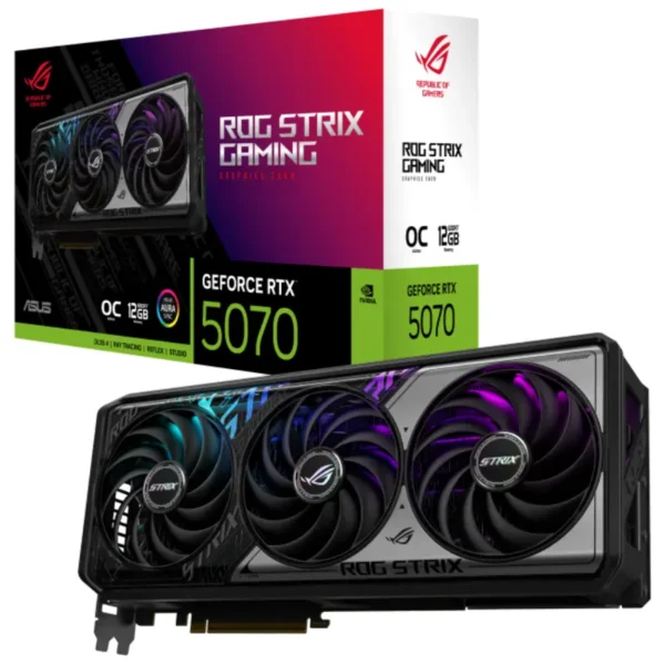 Placa de Video ASUS ROG Strix GeForce RTX 5070 12GB GDDR7 OC Edition