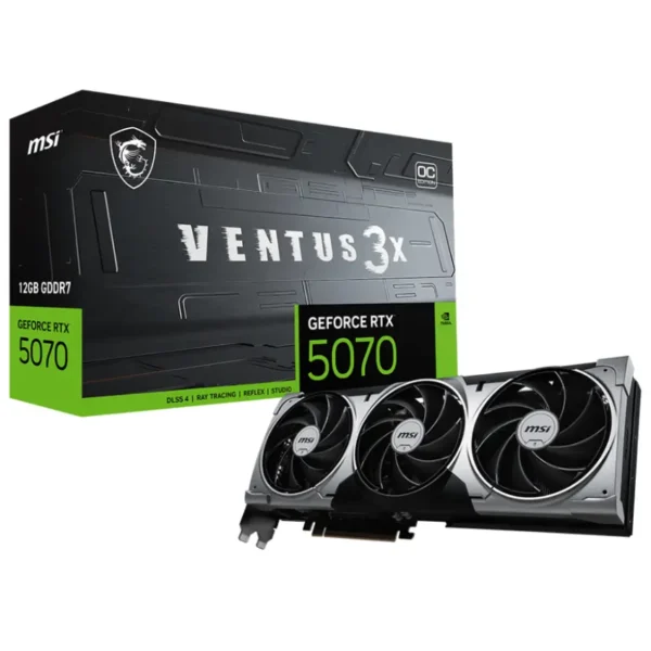 Placa de Video MSI GeForce RTX 5070 12G VENTUS 3X OC