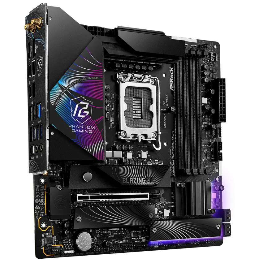 Motherboard ASRock Z890M RIPTIDE WIFI, Socket 1851 Motherboard ASRock Z890M RIPTIDE WIFI, Socket 1851