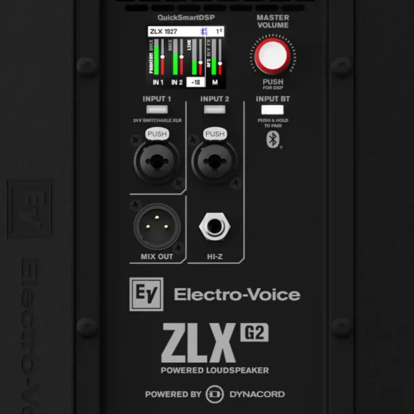 Altavoz Activo Electro-Voice ZLX-15P-G2, Woofer 15", Potencia 1000W, DSP, Bluetooth