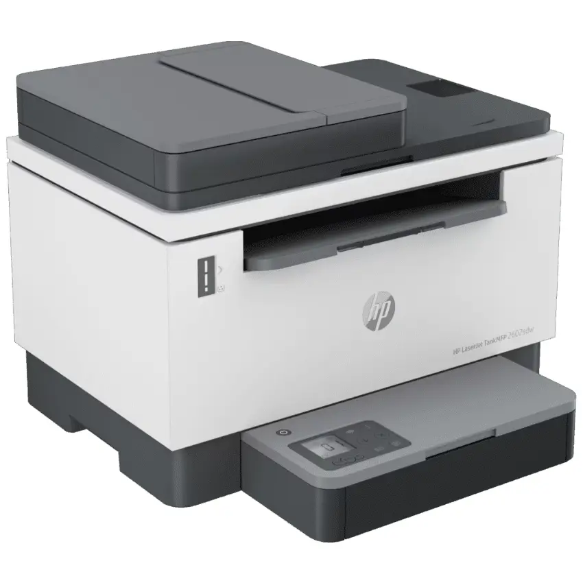 Impresora Multifunción HP LaserJet Tank MFP 2602sdw, ADF, RJ-45, Wi-Fi, USB, Blanco/Gris