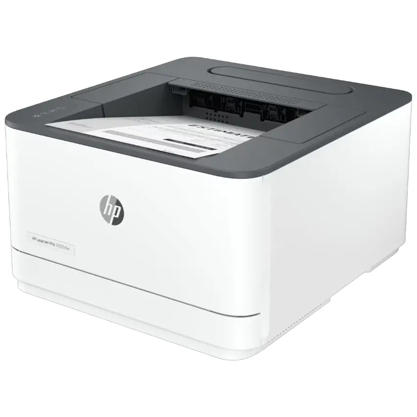 Impresora HP LaserJet Pro 3003dw, RJ-45, Wi-Fi, USB, Blanco/Gris