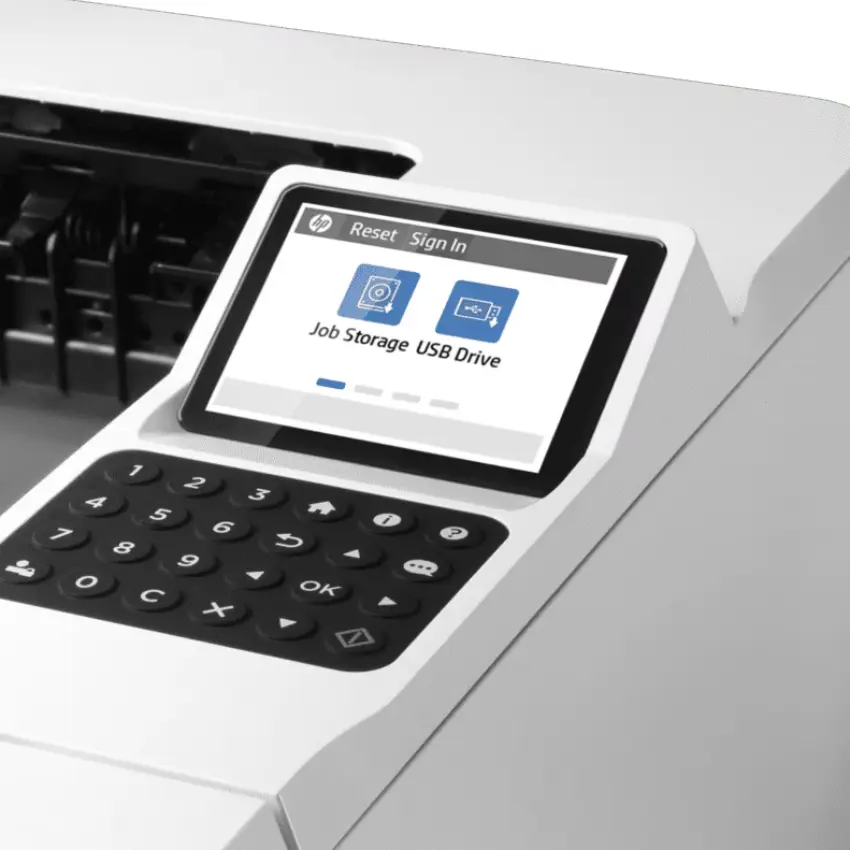 Impresora HP LaserJet Managed E40040dn, RJ-45, USB, Blanco