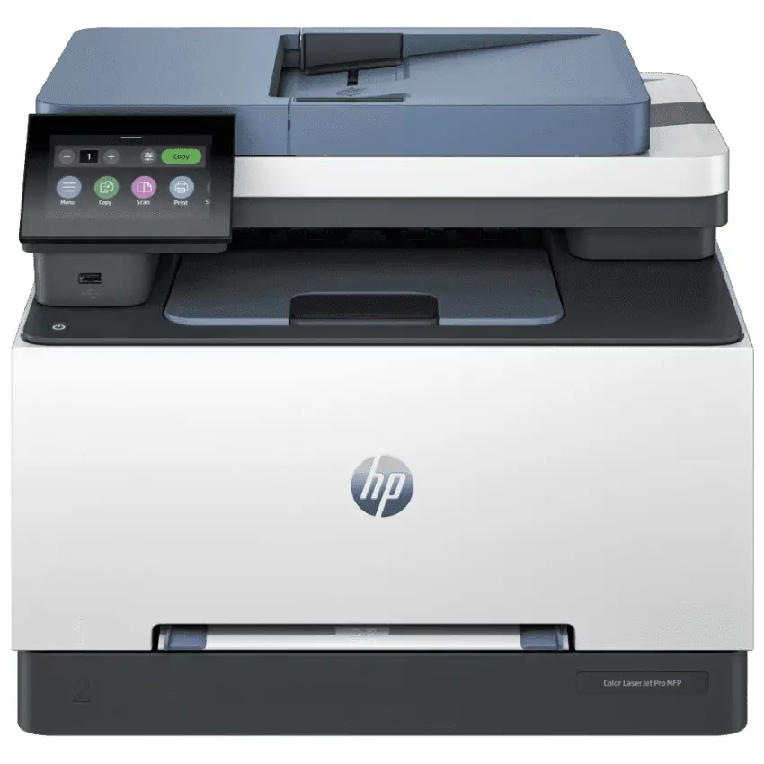 Impresora HP Color LaserJet Pro MFP 3303fdw, ADF, RJ-45, Wi-Fi, Fax, USB, Blanco/Gris/Azul