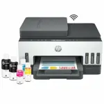 Impresora Multifunción HP Smart Tank 750, ADF, Wi-Fi, Bluetooth, Ethernet, Sistema Continuo, Blanco/Gris