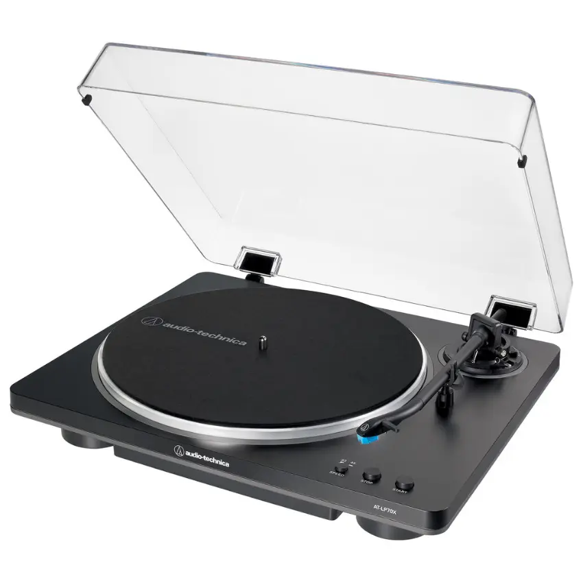 Bandeja Giradiscos Audio-Technica AT-LP70X (Negro / Gris)