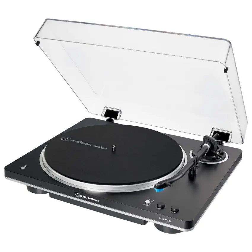 Bandeja Giradiscos Audio-Technica AT-LP70XBT con Bluetooth (Negro / Plateado) Bandeja Giradiscos Audio-Technica AT-LP70XBT con Bluetooth (Negro / Plateado)