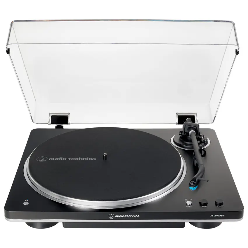 Bandeja Giradiscos Audio-Technica AT-LP70XBT con Bluetooth (Negro / Plateado) Bandeja Giradiscos Audio-Technica AT-LP70XBT con Bluetooth (Negro / Plateado)