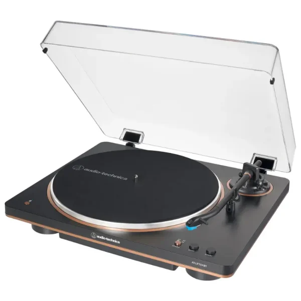 Bandeja Giradiscos Audio-Technica AT-LP70XBT con Bluetooth (Negro / Bronce)