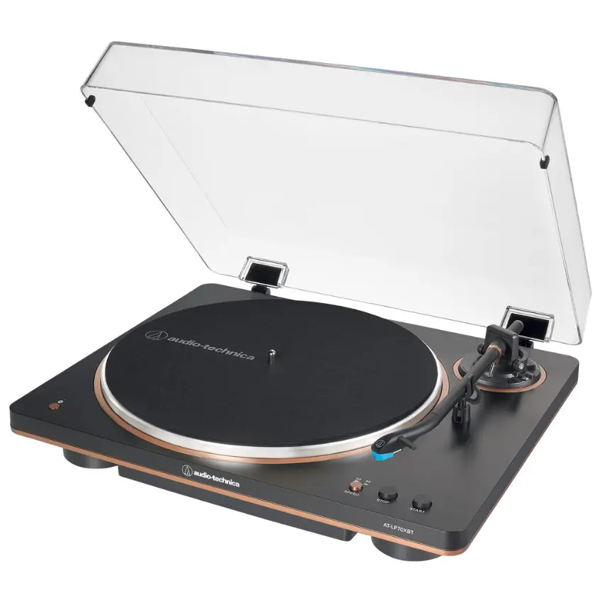 Bandeja Giradiscos Audio-Technica AT-LP70XBT con Bluetooth (Negro / Bronce) Bandeja Giradiscos Audio-Technica AT-LP70XBT con Bluetooth (Negro / Bronce)