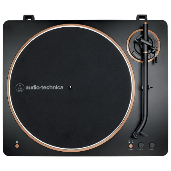 Bandeja Giradiscos Audio-Technica AT-LP70XBT con Bluetooth (Negro / Bronce)