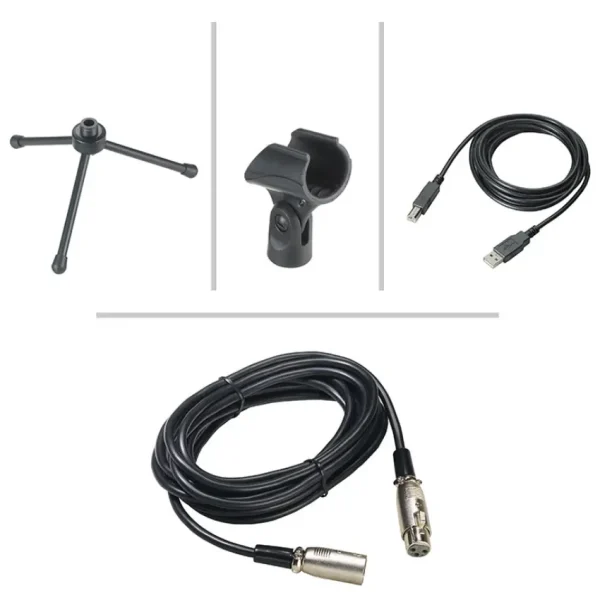 Micrófono Dinámico Cardioide Audio-Technica AT2005USB, Salidas USB/XLR